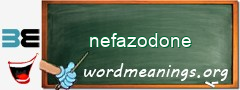 WordMeaning blackboard for nefazodone